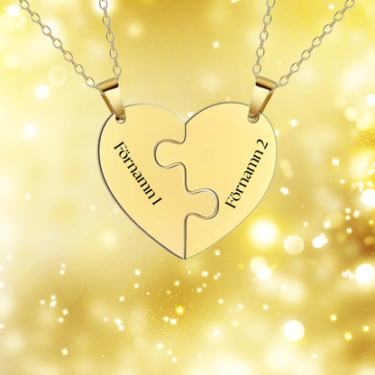 Personligt familjepussel-halsband