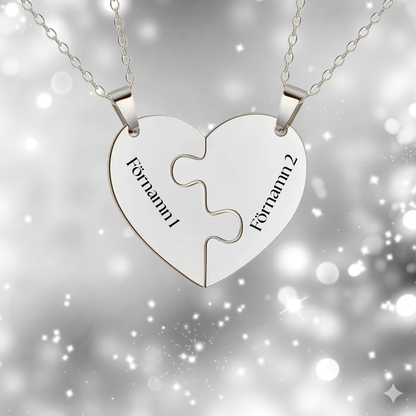 Personligt familjepussel-halsband