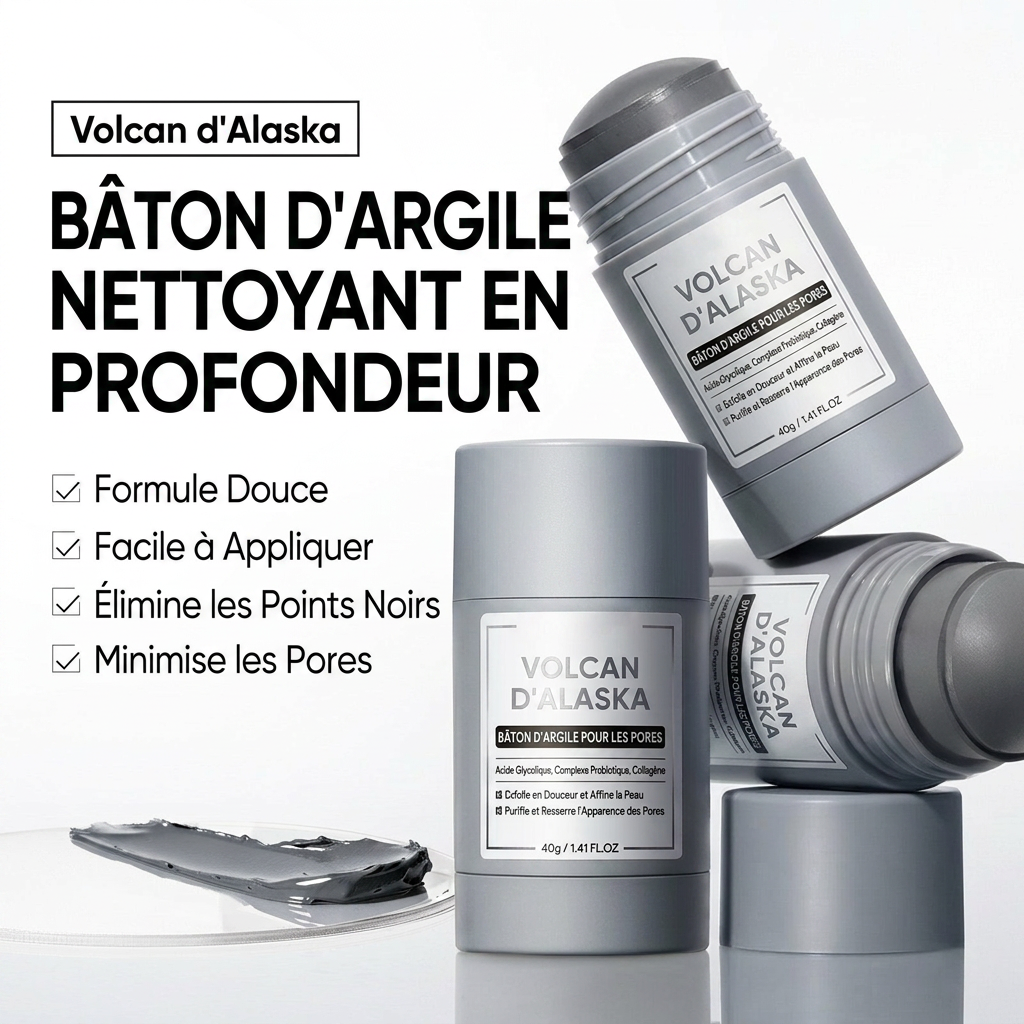Masque Stick Argile Volcanique Alaska